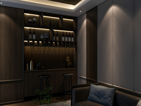 Home entertainment audio video visual room Home cinema 2 Modelo 3D