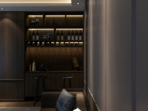Home entertainment audio video visual room Home cinema 2 Modelo 3D