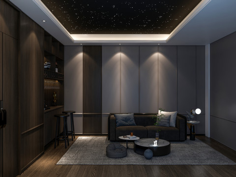 Home entertainment audio video visual room Home cinema 2 Modelo 3D