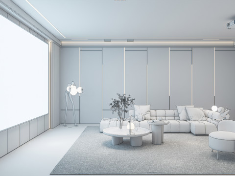 Home entertainment audio video visual room Home cinema 3 3D Model