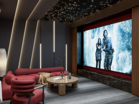 Home entertainment audio video visual room Home cinema 4 Modelo 3D