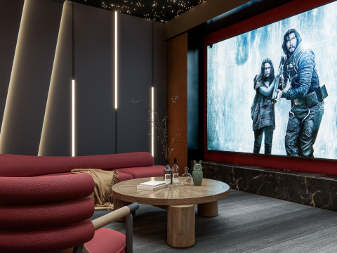 Home entertainment audio video visual room Home cinema 4 Modelo 3D