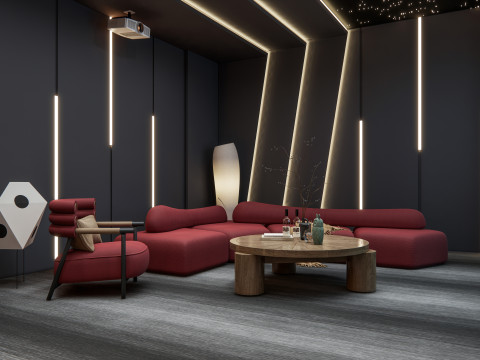 Home entertainment audio video visual room Home cinema 4 Modelo 3D