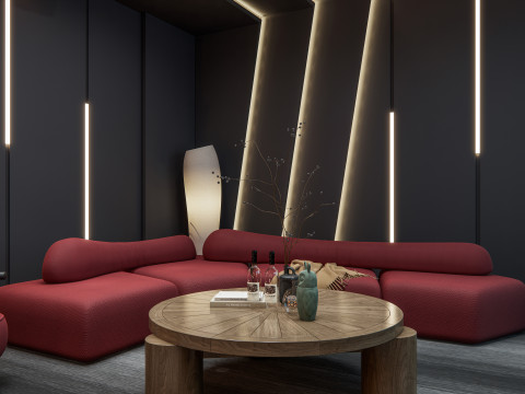 Home entertainment audio video visual room Home cinema 4 Modelo 3D