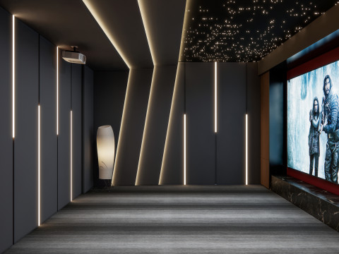 Home entertainment audio video visual room Home cinema 4 Modelo 3D