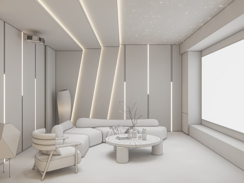 Home entertainment audio video visual room Home cinema 4 Modelo 3D