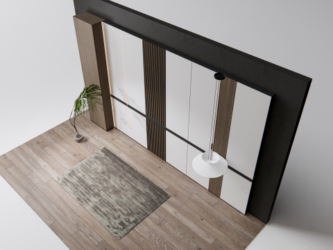 Wall Panel 3D wall panel 3d panel Backdrop 1 3D Model