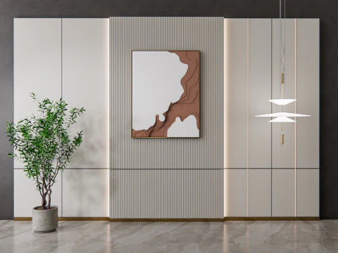 壁パネル 3D 壁パネル 3D パネル背景 2 3Dモデル