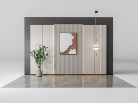 Duvar Paneli 3D duvar paneli 3d panel Arka plan 2 3D Model