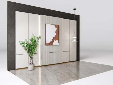 Duvar Paneli 3D duvar paneli 3d panel Arka plan 2 3D Model