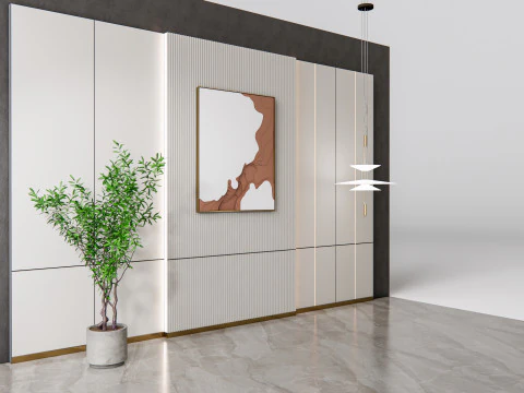 Duvar Paneli 3D duvar paneli 3d panel Arka plan 2 3D Model