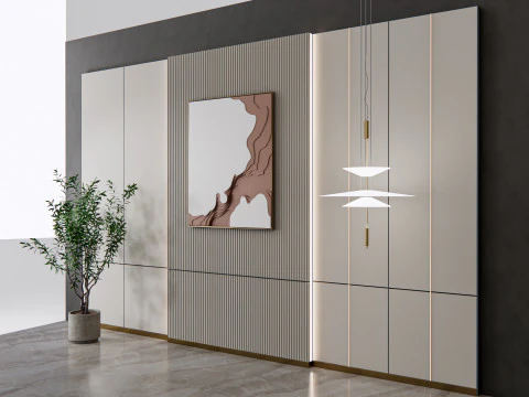 Duvar Paneli 3D duvar paneli 3d panel Arka plan 2 3D Model