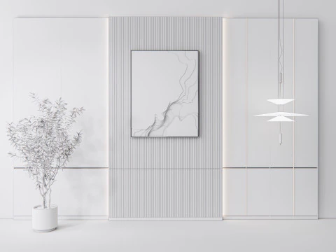 Duvar Paneli 3D duvar paneli 3d panel Arka plan 2 3D Model