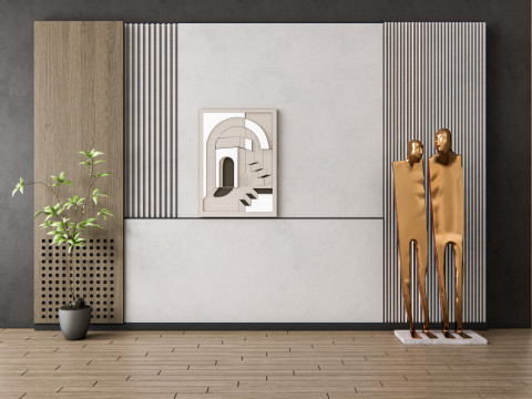 Wall Panel 3D wall panel 3d panel Backdrop 3 Modelo 3D
