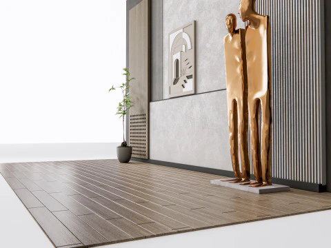 Wandpaneel 3D Wandpaneel 3D paneel Achtergrond 3 3D Model