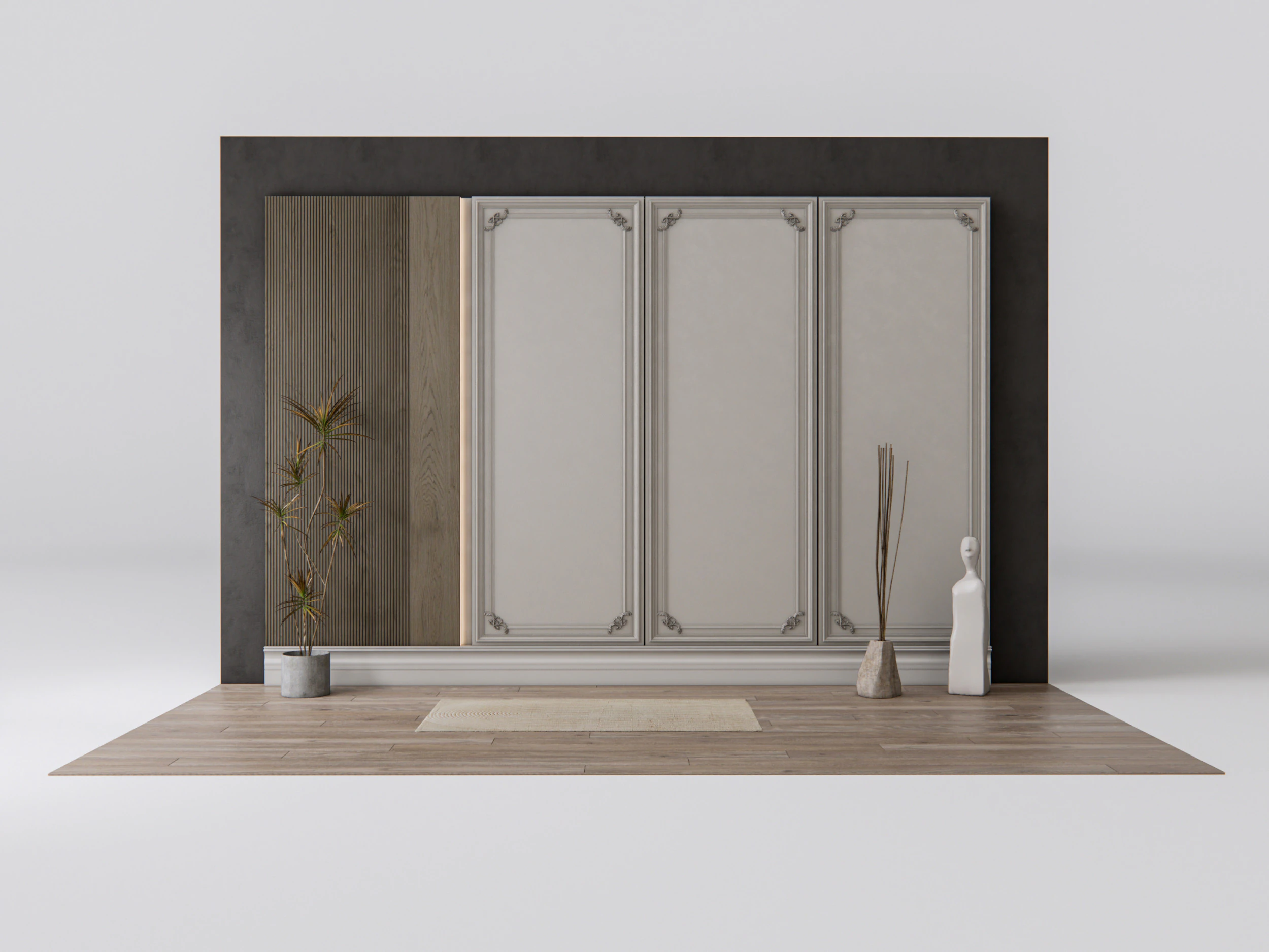 Wall Panel 3D wall panel 3d panel Backdrop 4 3D Model .c4d .max .obj .3ds .fbx .stl .blend 