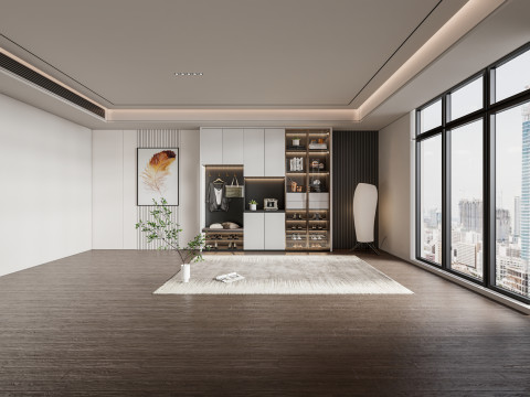 Entryway hallway entrance hall corridor furniture 1 Modèle 3D