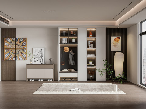 Entryway hallway entrance hall corridor furniture 2 3D-Modell