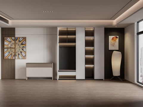 Entryway hallway entrance hall corridor furniture 2 3D-Modell