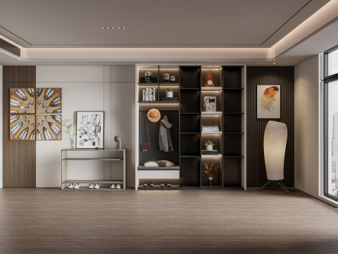 Entryway hallway entrance hall corridor furniture 2 3D-Modell