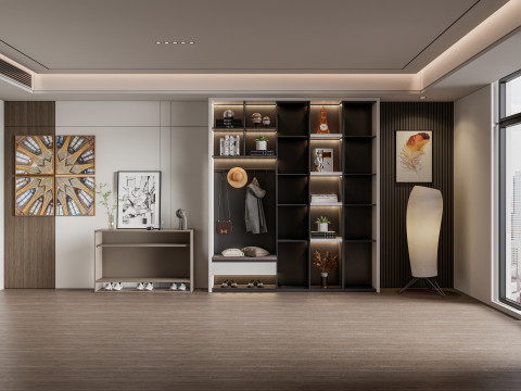 Entryway hallway entrance hall corridor furniture 2 3D-Modell