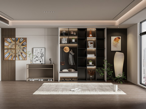 Entryway hallway entrance hall corridor furniture 2 3D-Modell