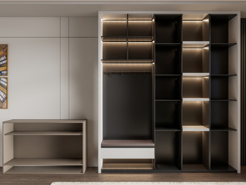 Entryway hallway entrance hall corridor furniture 2 3D-Modell