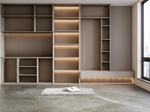 Entryway hallway entrance hall corridor furniture 4 Model 3D