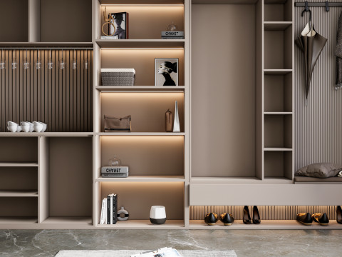 Entryway hallway entrance hall corridor furniture 4 Model 3D