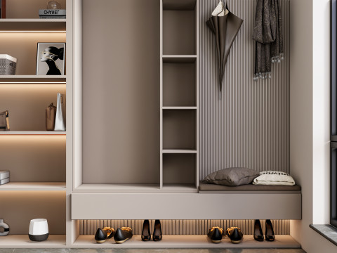 Entryway hallway entrance hall corridor furniture 4 Model 3D