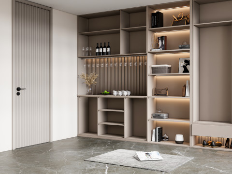 Entryway hallway entrance hall corridor furniture 4 Model 3D