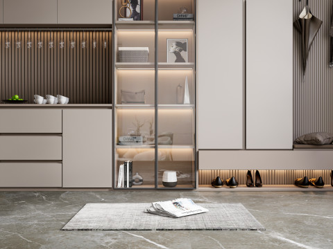 Entryway hallway entrance hall corridor furniture 4 Model 3D