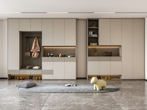 Entryway hallway entrance hall corridor furniture 5 3D Model