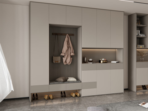 Entryway hallway entrance hall corridor furniture 5 3Dモデル