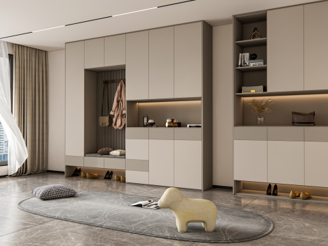 Entryway hallway entrance hall corridor furniture 5 3Dモデル