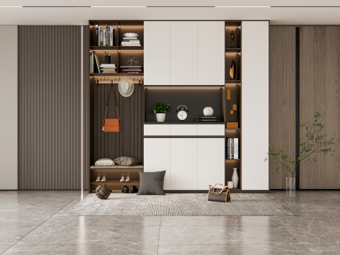 Entryway hallway entrance hall corridor furniture 6 3D Model