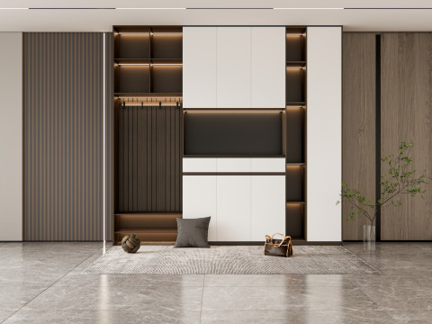 Entryway hallway entrance hall corridor furniture 6 3D मॉडल
