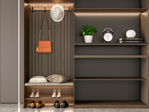 Entryway hallway entrance hall corridor furniture 6 3D मॉडल