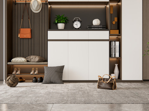 Entryway hallway entrance hall corridor furniture 6 3D मॉडल