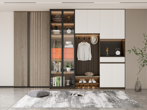 Entryway hallway entrance hall corridor furniture 7 3D Model