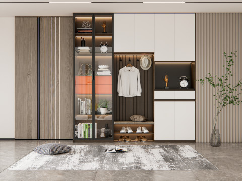 Entryway hallway entrance hall corridor furniture 7 3D Модель