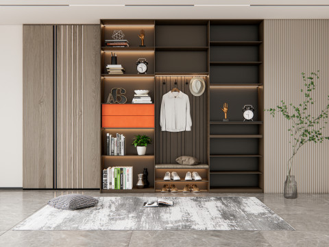 Entryway hallway entrance hall corridor furniture 7 3D Модель