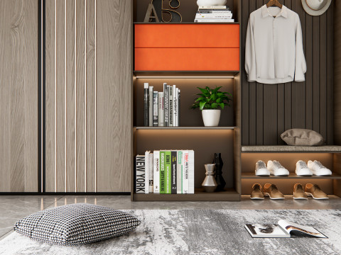 Entryway hallway entrance hall corridor furniture 7 3D Модель