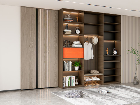 Entryway hallway entrance hall corridor furniture 7 3D Модель