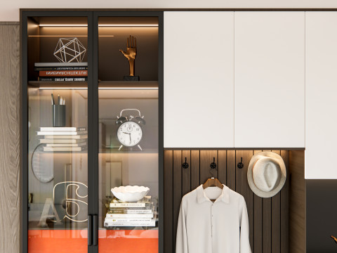 Entryway hallway entrance hall corridor furniture 7 3D Модель
