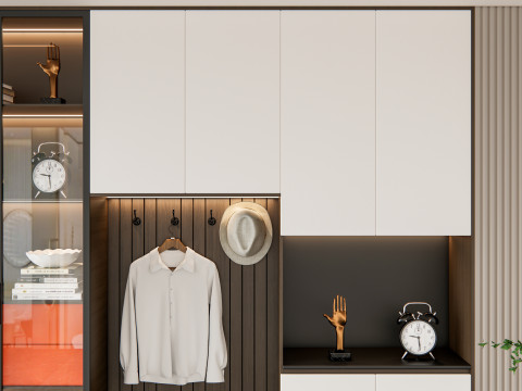 Entryway hallway entrance hall corridor furniture 7 3D Модель