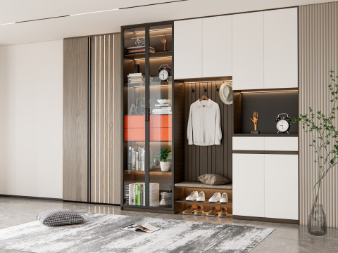 Entryway hallway entrance hall corridor furniture 7 3D Модель