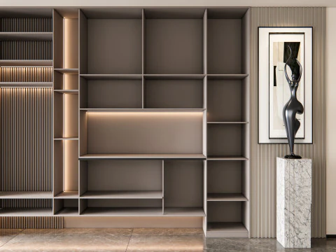 Entryway hallway entrance hall corridor furniture 8 3D Model