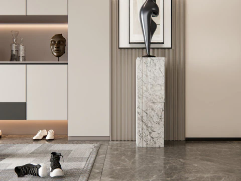 Entryway hallway entrance hall corridor furniture 8 3D Model