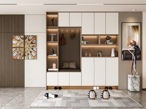 Entryway hallway entrance hall corridor furniture 9 3D Model